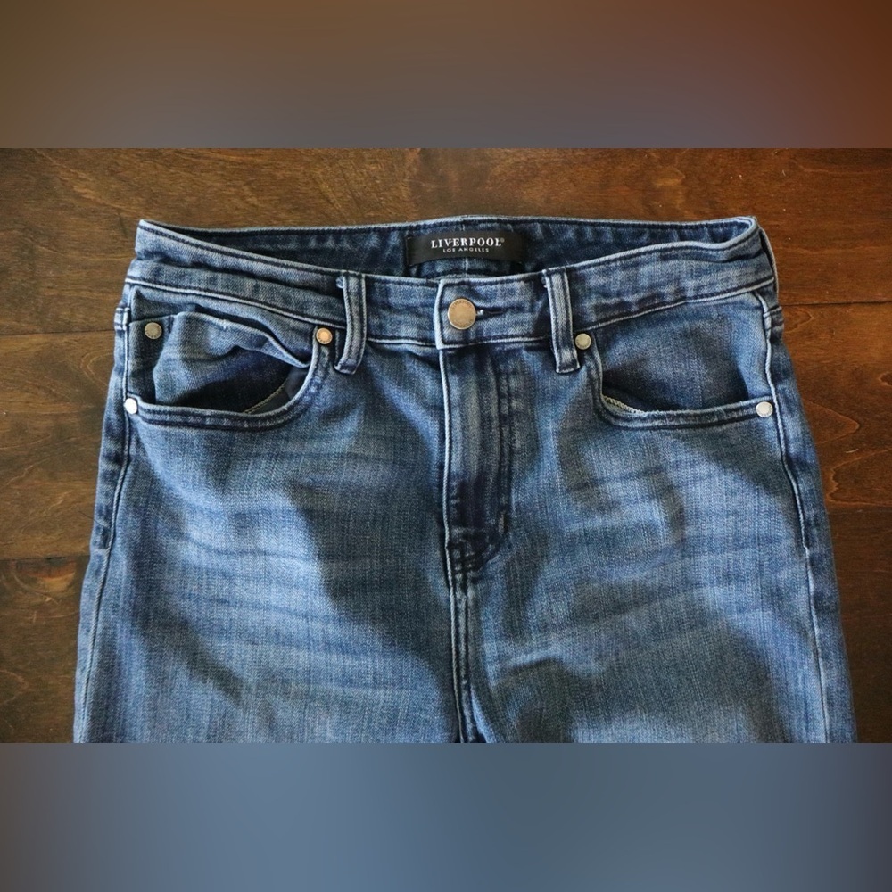 Liverpool Los Angeles Women’s Jeans Mid-Rise Straight Leg - Picture 4 of 5